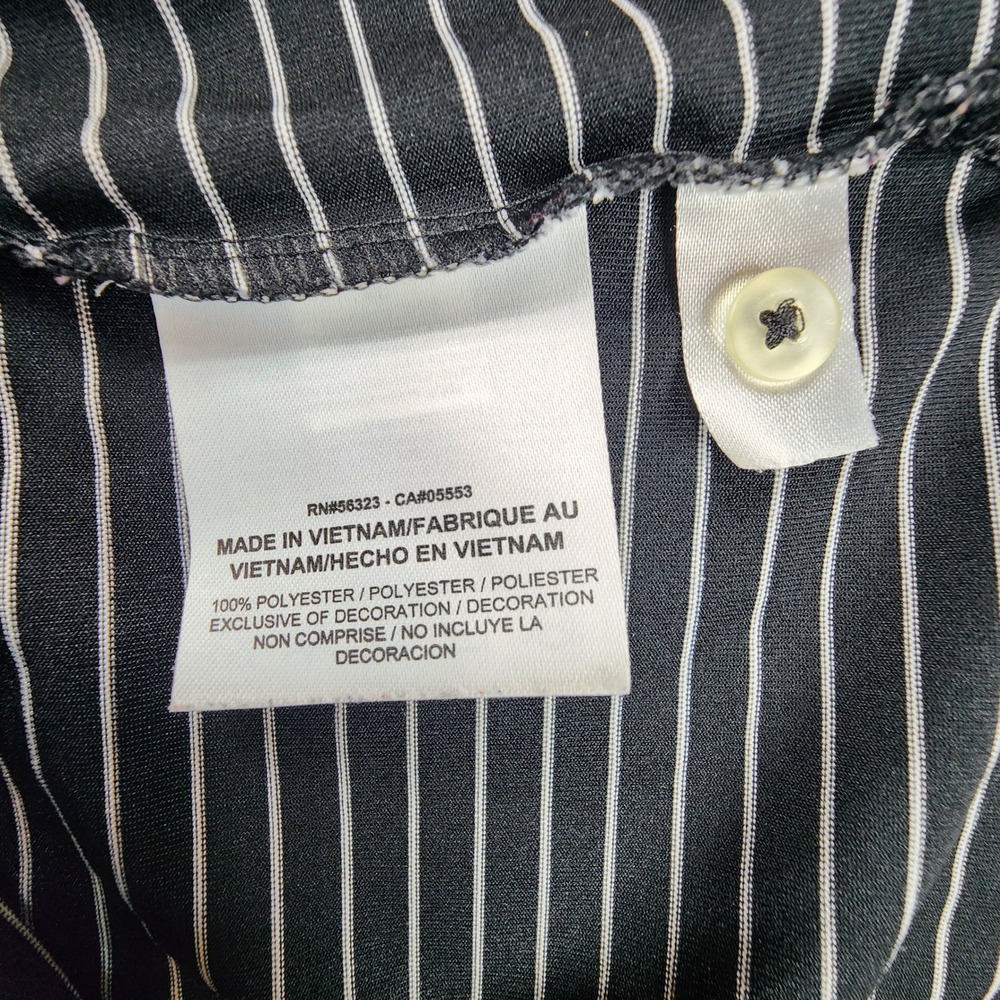 Nike Golf Tour Performance Sleeveless Polo Shirt Black White Stripe XL Dri-FIT - Picture 7 of 7